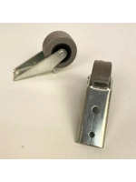 Опора роликовая 422 с резиновым колесом D42, 2 шт