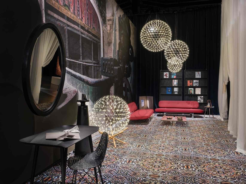 Floor lamp   Raimond Tensegrity by Moooi (Silver,  D 89 cm)