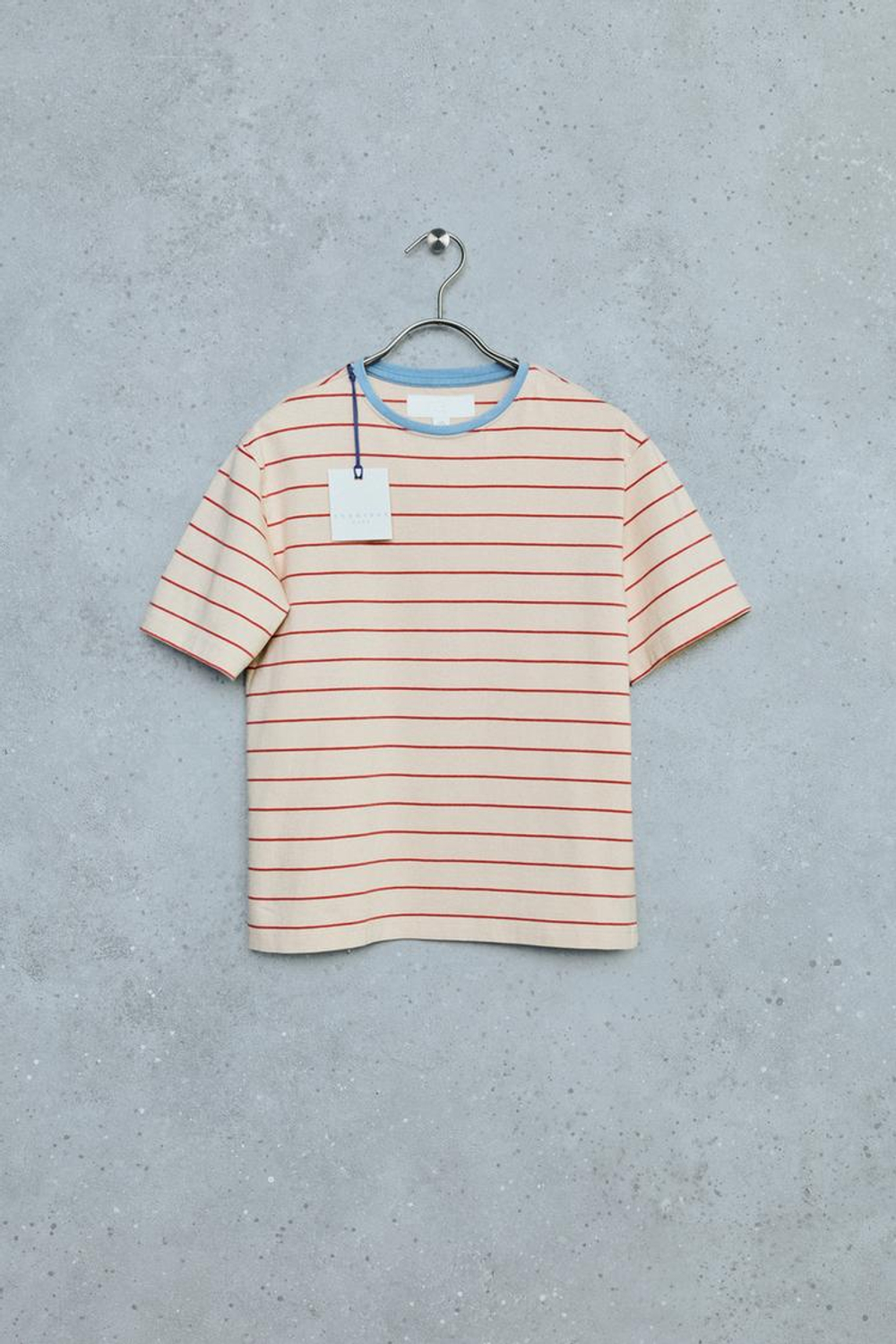 ZARA STORIESZ - ФУТБОЛКА С ЭФФЕКТОМ ПОТЕРТОСТИ, ЦВЕТ СЛОНОВОЙ КОСТИ