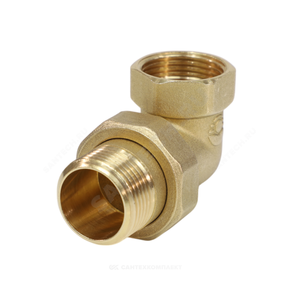 Соединитель латунь американка Ду 15 (1/2") угловой ВР/НР VALFEX VF.098.L.012