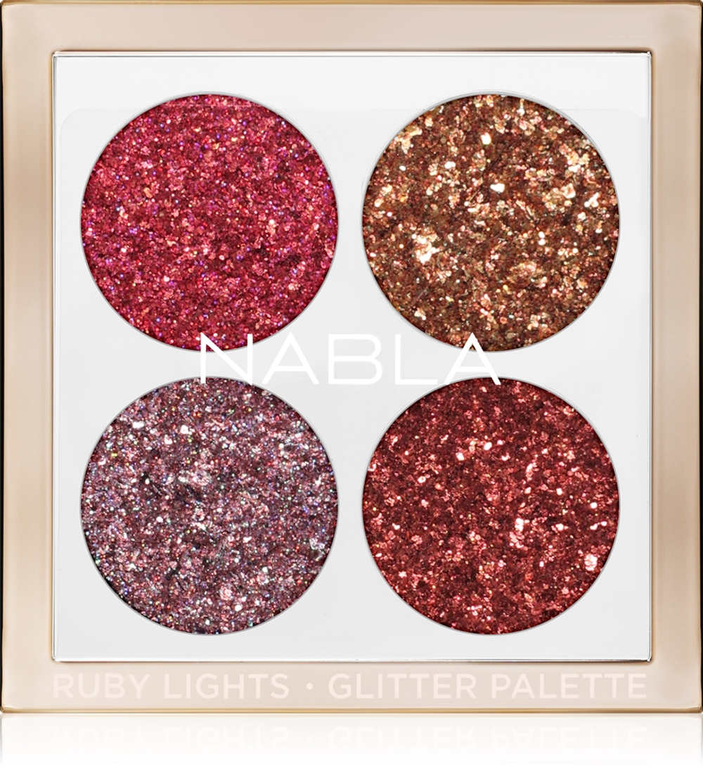 NABLA Cosmetics Ruby Lights - Палетка теней для век: палетка теней для век, 4 g