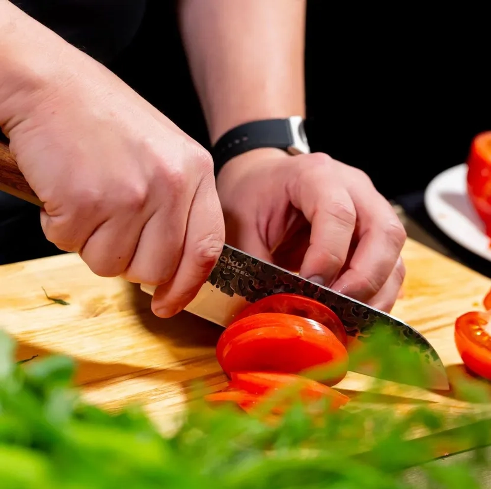 Нож кухонный Kujira Japan Series Santoku 175 мм сталь