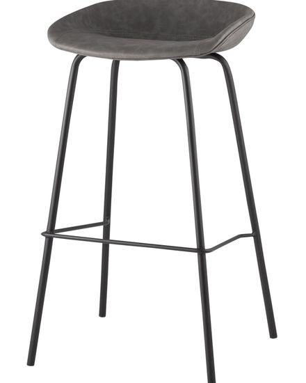 Стул барный Beetle Lite PU серый