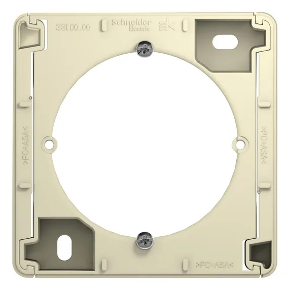 Коробка для накладного монтажа Systeme Electric Glossa Бежевый GSL000200