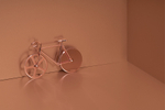 Нож для пиццы из нержавеющей стали the fixie, медный