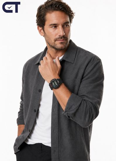 Casio DW-9052-1VDR мужские часы — классические G-SHOCK с WR200 и EL-подсветкой