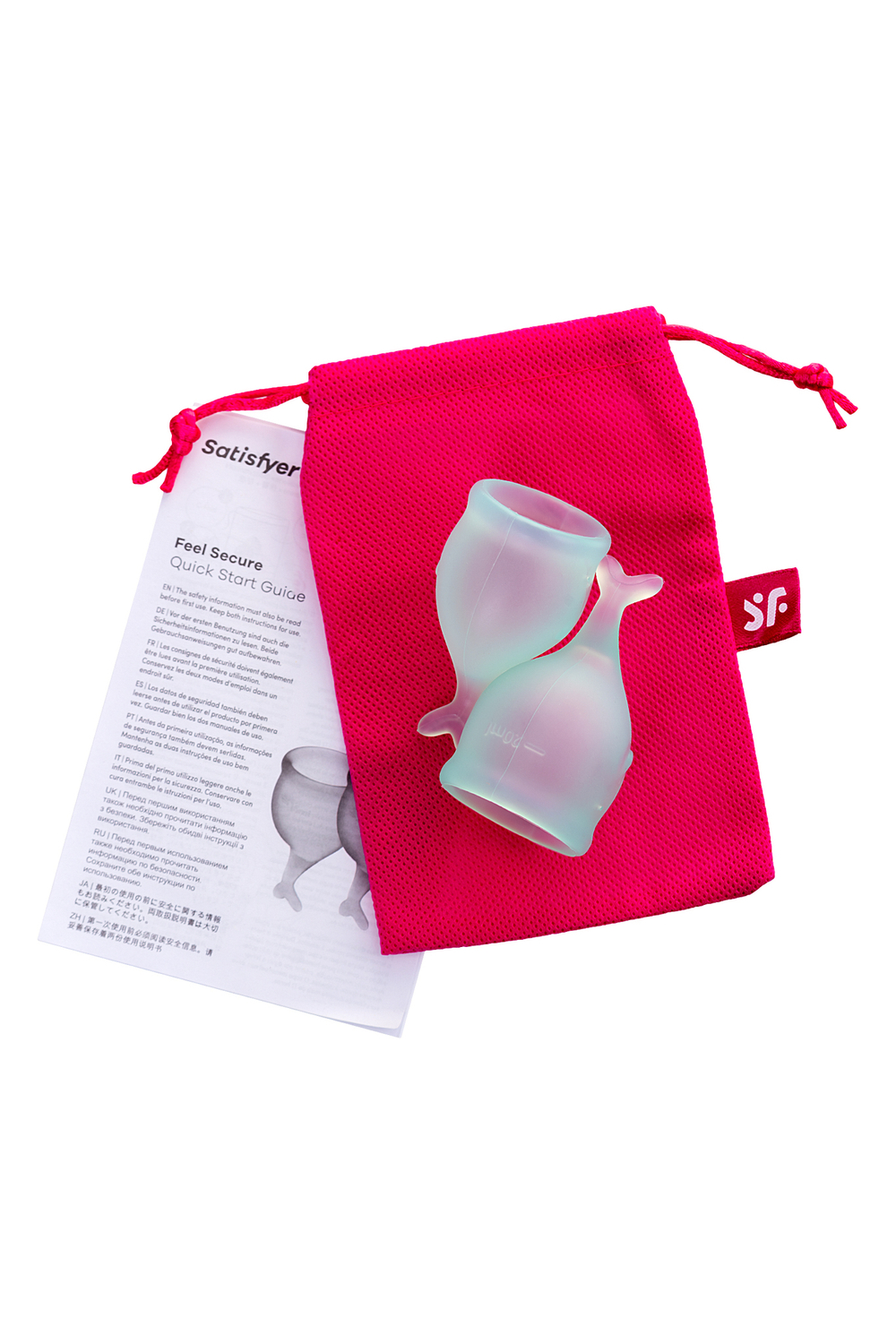 Набор менструальных чаш Satisfyer Feel secure Menstrual Cup темно-зеленый 2 шт