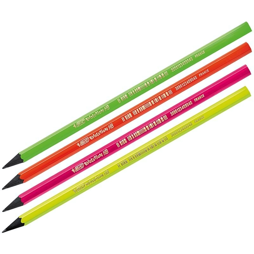 Карандаш ч/г Bic "Evolution Fluo" HB, заточен. (Bic)