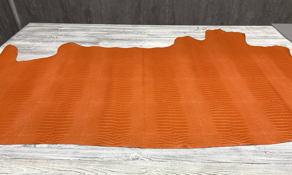 Кожа для сумок Crocco Orange