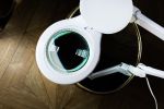 Лупа с подсветкой на струбцине ⌀12 см (ув.х2), Ferstel FR-26