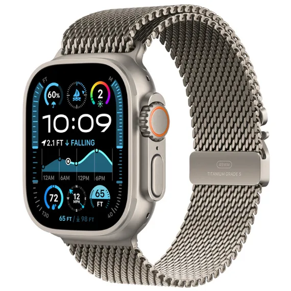 Часы Apple Watch Ultra 2 (2024) GPS + Cellular 49mm, титановый корпус, ремешок Milano (Бежевый) L