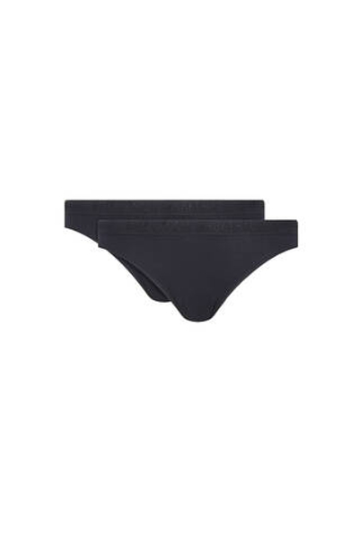 Стринги 2 пары Emporio Armani - черный(163337 4R235)
