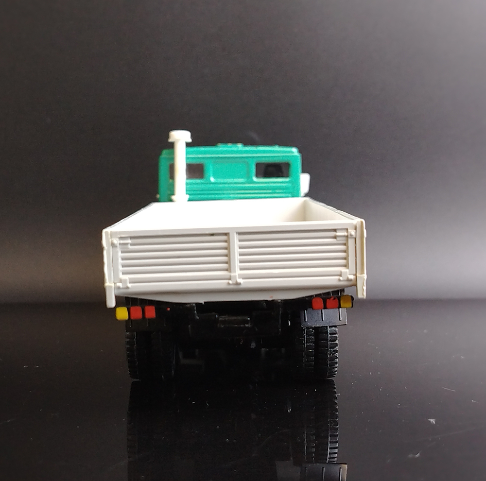 Модель автомобиля "Камаз - 53212" в масштабе 1:43 Изготовитель "Арек" г. Казань, металл, пластик, картон, СССР, 1970-1991 гг.