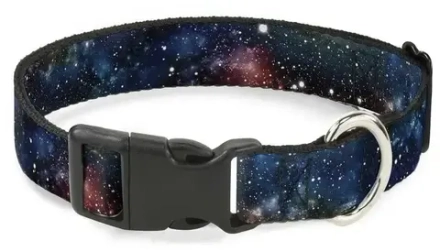 Buckle-Down Ошейник Галактика для собак, с пластиковой застежкой, мультицвет L (38-66см)