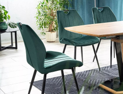 Стул SIGNAL ARCO Velvet Bluvel 78 зеленый/черный