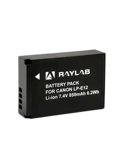 Аккумулятор Raylab RL-LPE12 850мАч (для EOS M, EOS 100D, EOSM2, EOS M100, M50, M10, M200, SX70, 200D,M10)
