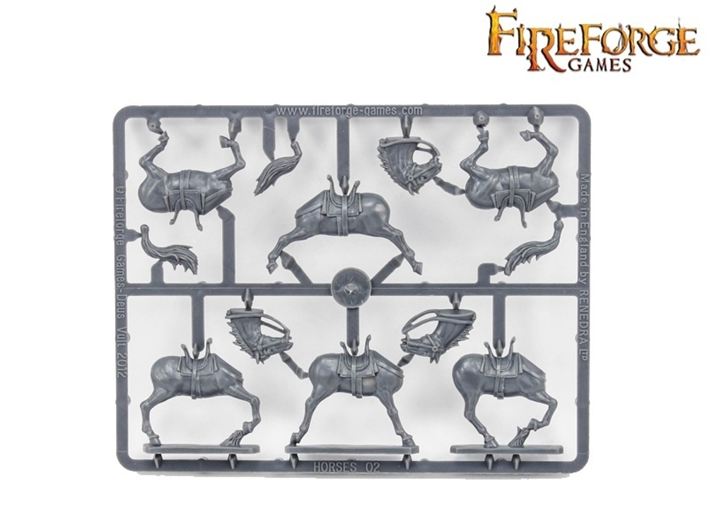 Medieval Unbarded Horses (6pcs.)