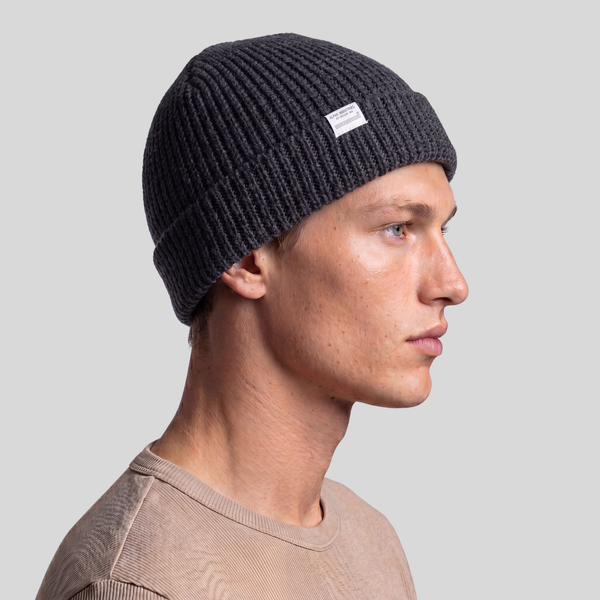Шапка Alpha Industries Essential Watch Cap Dark Charcoal Heather (Темно-серая)