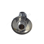 Кран латунь бытовой хром угловой G1/2"х3/8" Ру10 НР переходной маховик с отражателем Icma 90519AC07