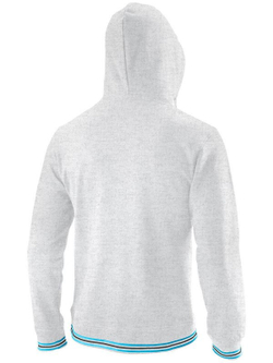 Мужская теннисная кофта Wilson Chi Script PO Hoody-Slimfit M - серый