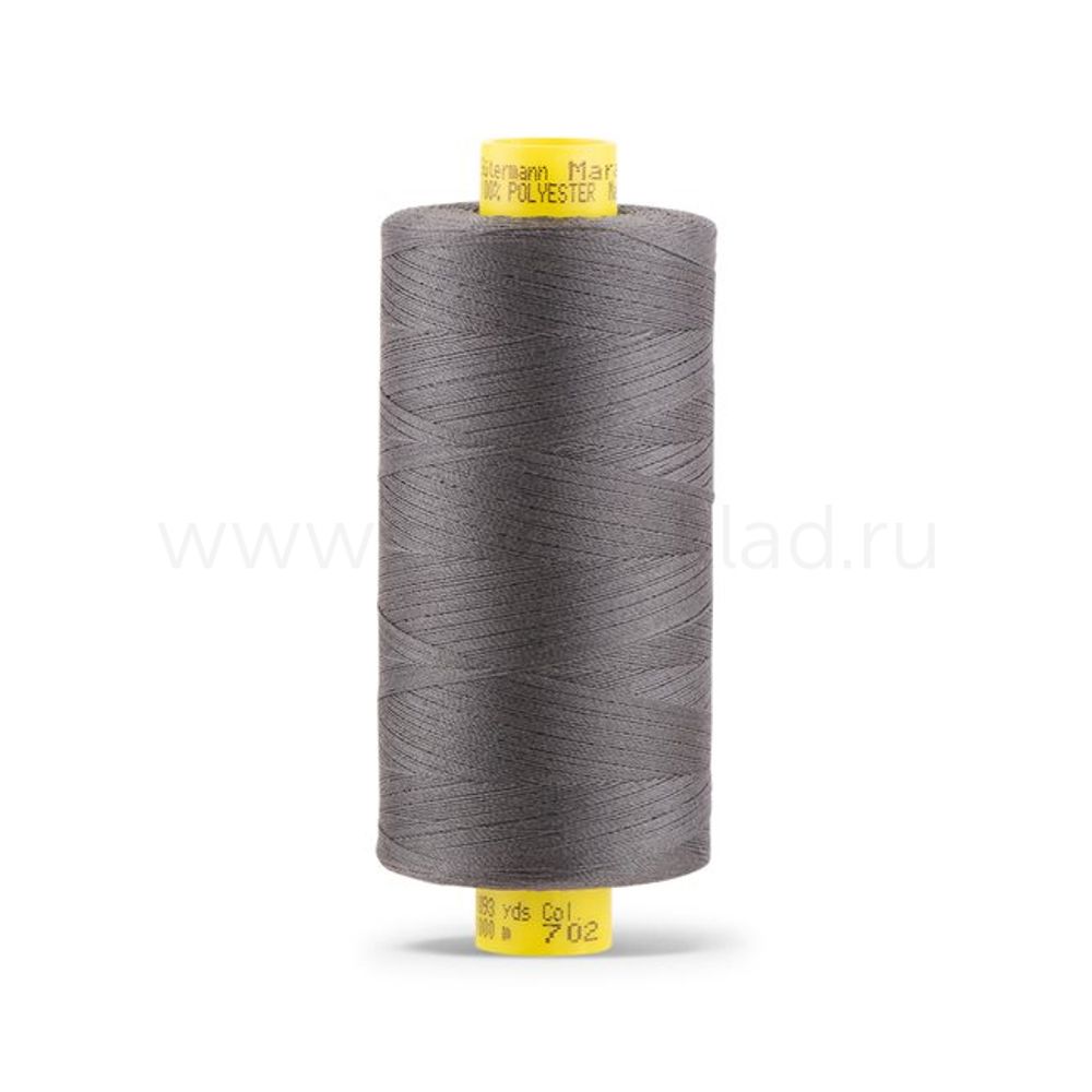 Нитка Gutermann Mara 120 (1000 метров), 1 кат., универсальная | 702 мышино-серый