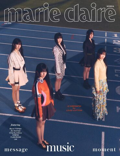 публикация MARIE CLAIRE - 2024.06 LE SSERAFIM