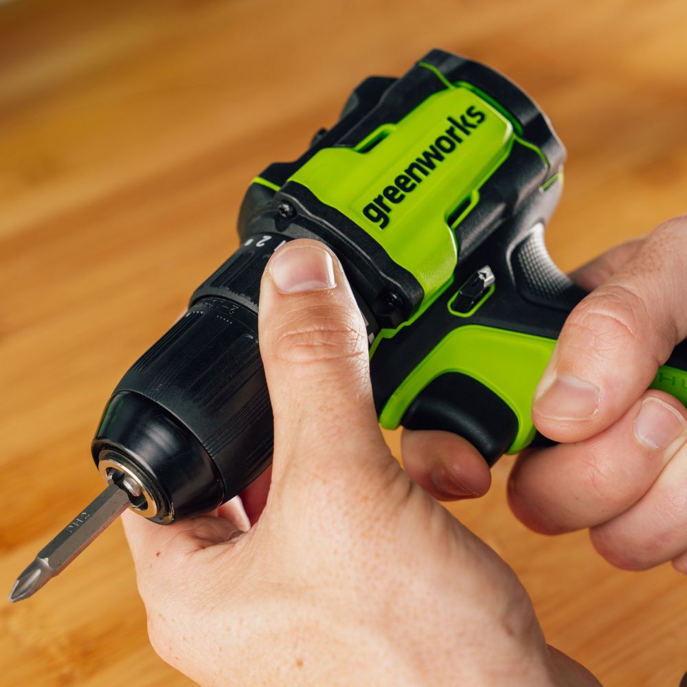 Дрель-шуруповерт акк. Greenworks DD345, 24V, б/щет, 27/45 Нм,13мм,без АКБ и ЗУ (3708307)