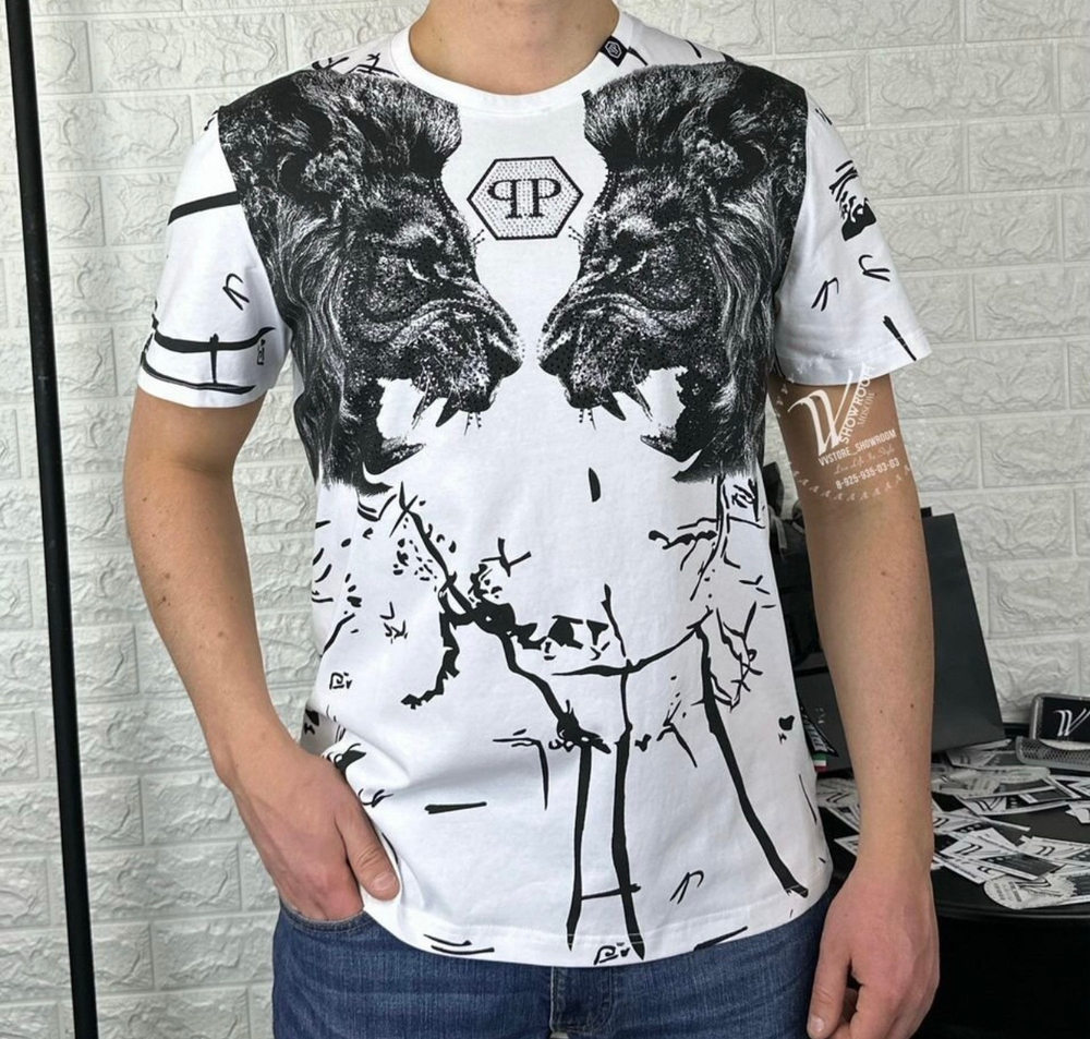 Футболка Philipp Plein Lions Edition мужская оригинал премиум