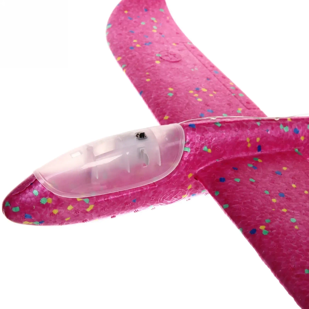 Самолет метательный «Планер» 46*48 см с подсветкой корпуса, микс