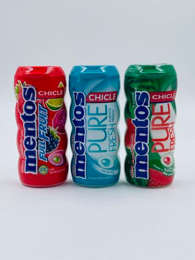 Жевательная резинка Mentos ассорти вкусов, без сахара, набор из 3 шт. по 30 г