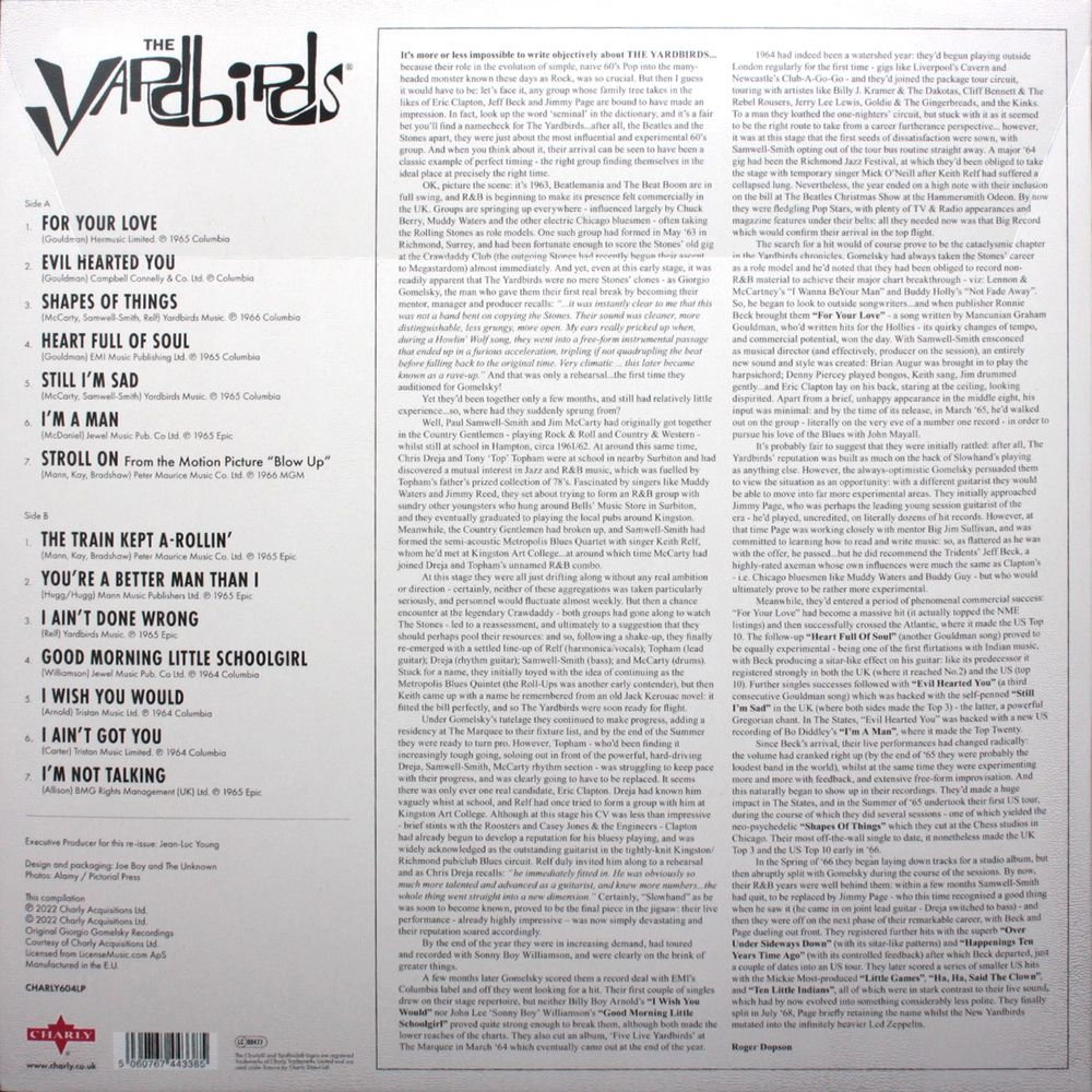 The Yardbirds — The Best Of The Yardbirds (LP)