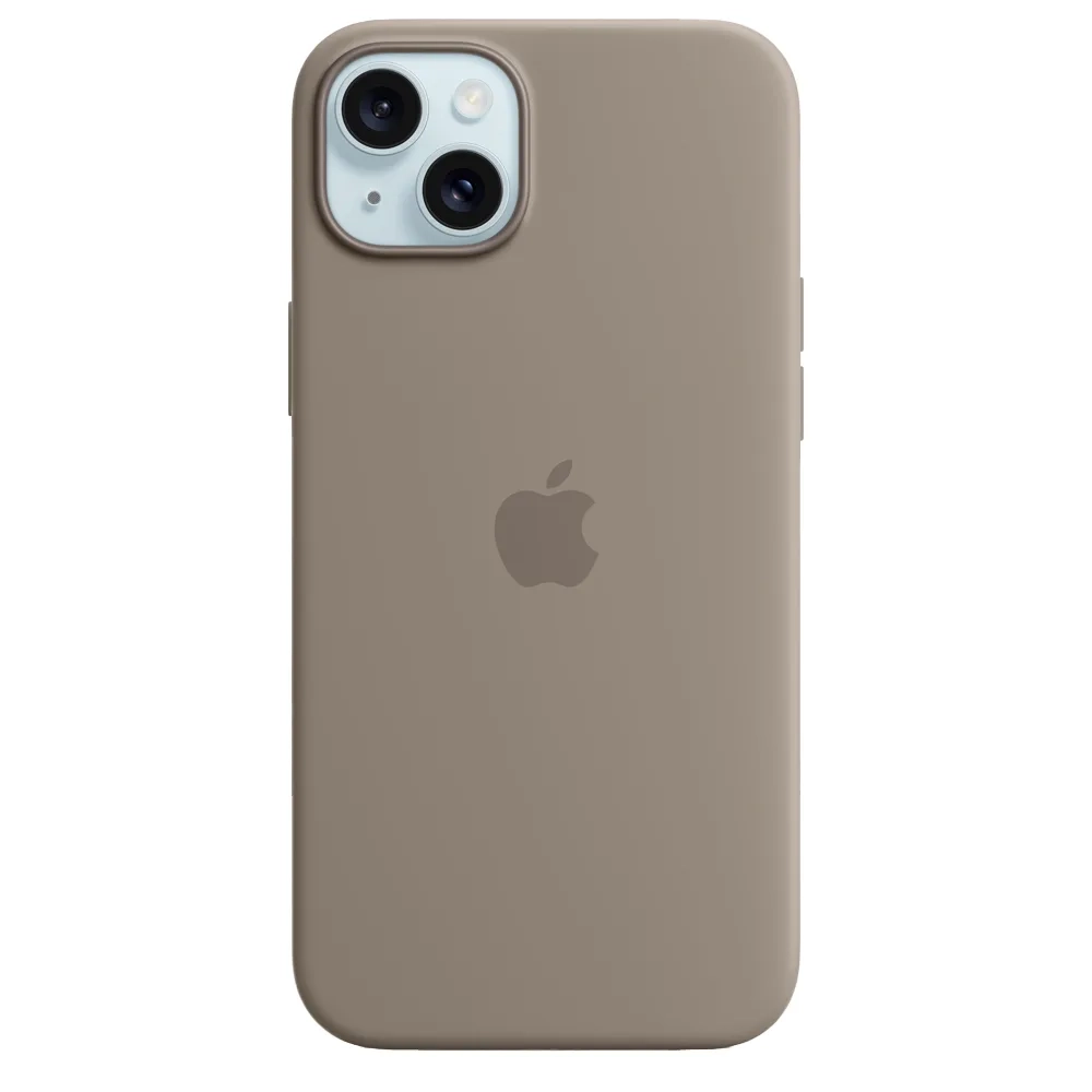 Силиконовый чехол с поддержкой MagSafe Apple Silicone Case для iPhone 15 Plus, Clay (Пепельно-коричневый)