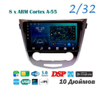 Topway TS18 2+32GB 8 ядер для Nissan X-Trail, Qashkai  2013-2022 (тип2)