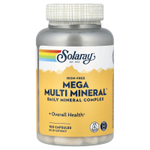 Solaray, Mega Multi Mineral, Без железа в составе, 100 капсул