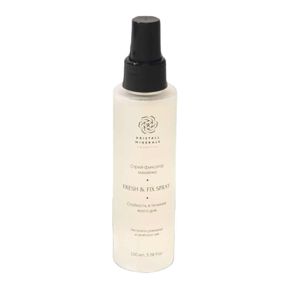Фиксирующий спрей для макияжа FRESH & FIX SPRAY, 100 мл (Kristall Minerals Cosmetics)