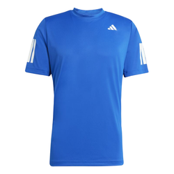 Мужская теннисная футболка Adidas Club 3-Stripes - collegiate royal