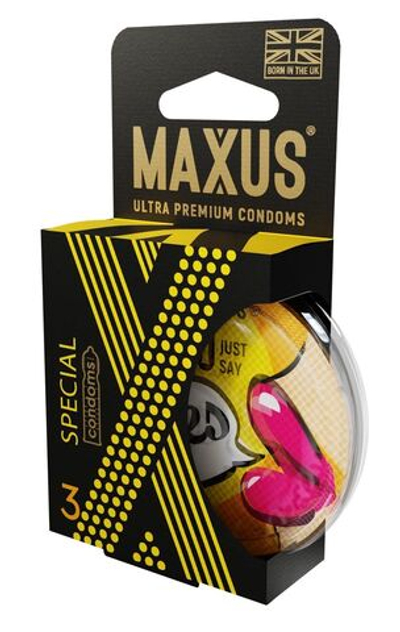 Презервативы точечно-ребристые MAXUS AIR Special №3 п/к 6082mx