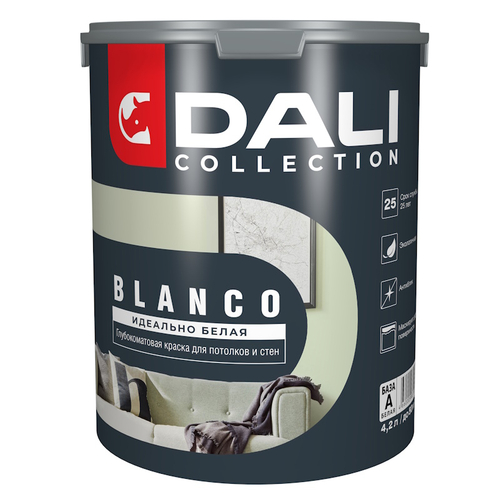 В/д DALI COLLECTION д/стен и потолков BLANCO  База А  белая 4,2л  (Рогнеда)