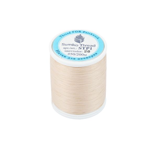 Нитки для пэчворка SumikoThread 200 м, (219 ярд), 28 бежевый