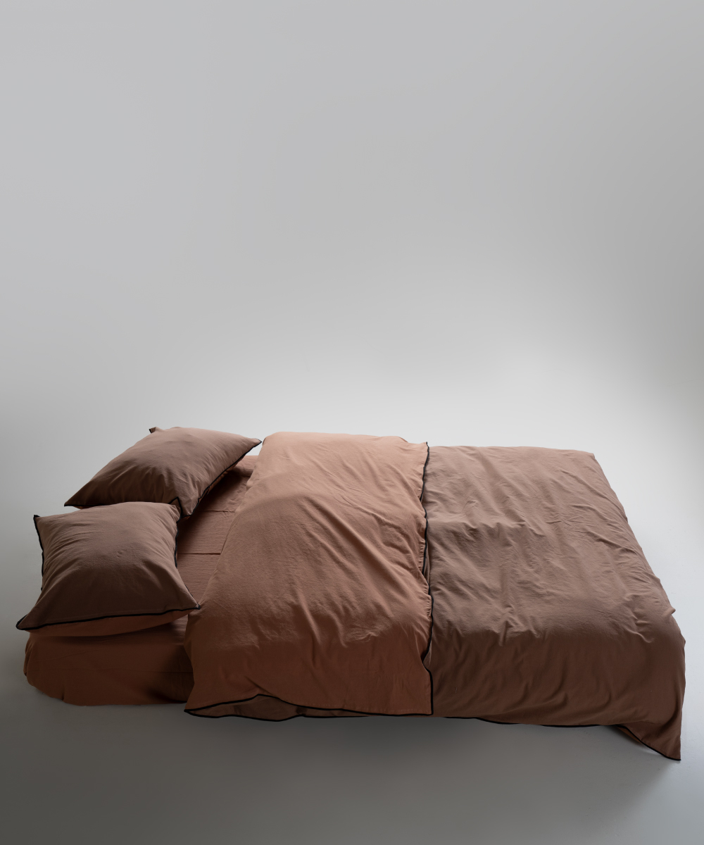 Lımasso КПБ 4 пр. Stonewashed Essualte Commencer-Wood Smoke пододеяльник 200*220, простынь 240*260, наволочки 50*70 2шт