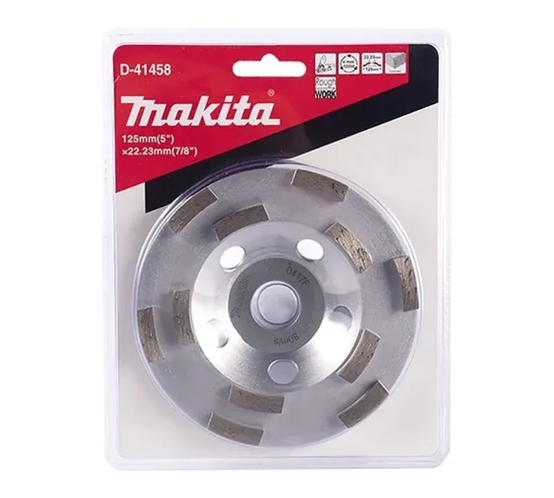 Алмазная чашка Makita D-41458 по бетону, 125×22,23 мм, грубая