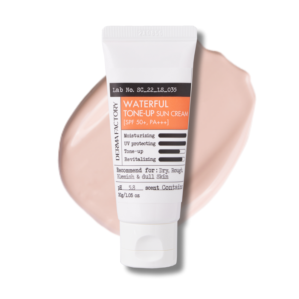 Крем солнцезащитный увлажняющий Derma Factory Waterful tone-up sun cream SPF 50+, 30 мл