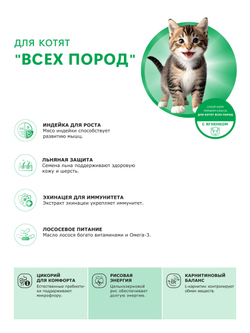 Корм сухой для котят всех пород, с ягненком, 2 кг, QUATTRO