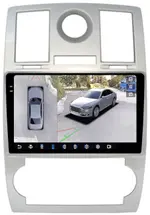Магнитола для Chrysler 300C 2004-2007 (дорестайл) - FarCar BX206M-360 монитор 9.5" 2K QLED на Android 13, Быстрая, CarPlay, 4G SIM-слот, 4 камеры в комплекте