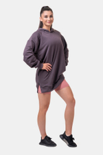 Толстовка женская Everyday HERO Long Sweatshirt with a hoodie 580 Каштановая