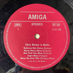 Винтажная виниловая пластинка LP Chris Barber In Berlin (ГДР 1970)