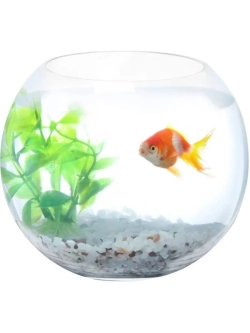 Аквариум круглый плоскодонный 7л