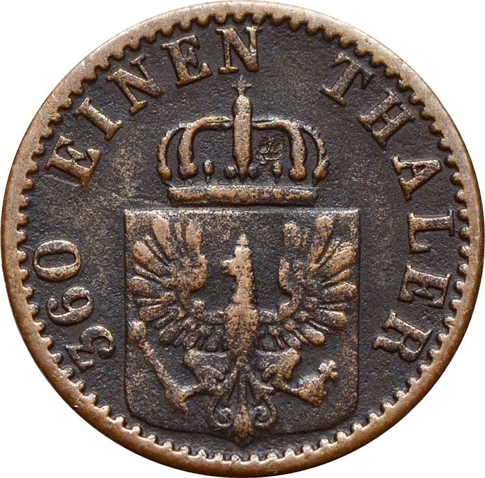 1 пфенниг 1868 Германия (Пруссия) "C"