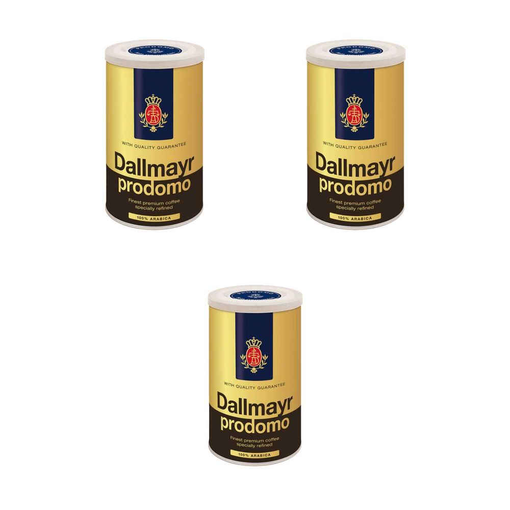 Кофе молотый Dallmayr Prodomo жестяная банка, 250 г, 3 шт