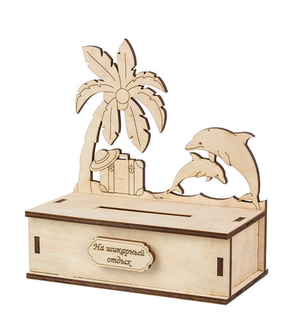 Заготовка из фанеры Копилка На отпуск, 15 см, ВД-575 Mr.Carving